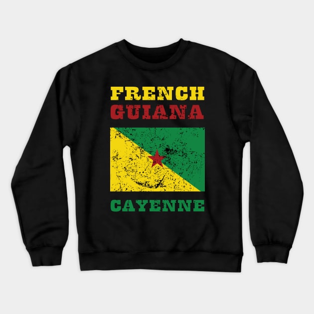 Flag of French Guiana Crewneck Sweatshirt by KewaleeTee